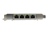 Startech 4 Port Gigabit PoE (Power over Ethernet) Card - Venstre side