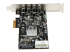 Startech 4 Port USB 3.0 PCIe Card w/ 4 Dedicated Channels - Højre vinkel
