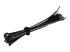 Startech 6in Hook and Loop Cable Ties, 50 Pack, Black, Reusable Cable Straps, Adjustable and Flexible, Cord Organizer Tie/Wraps for Professional Cable Management - Højre vinkel