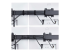 Startech Crossbar Triple Monitor Desk Mount, VESA 75x75/100x100 - Nærbillede