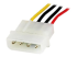 StarTech 12in Molex LP4 Power Extension Cable M/F - Højre vinkel