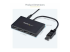 Startech 4-Port Multi Monitor Adapter, DisplayPort 1.2 MST Hub, 4x 1080p, Video Splitter for Extended Desktop Mode on Windows PCs Only, DP to Quad DP Monitors MST Hub - Højre vinkel