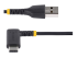 StarTech 6in (15cm) USB A to C Charging Cable Right Angle, Heavy Duty Fast Charge USB-C Cable, USB 2.0 A to Type-C, Durable and Rugged Aramid Fiber, 3A, S20/iPad/Pixel - Forside