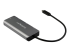 Startech 4 Port USB C Hub w/ 2x USB A & 2x USB C, SuperSpeed 10Gbps USB Type-C 3.1/3.2 Gen 2 Hub, USB Bus Powered, Portable USB-C to USB Adapter Hub, Aluminum, 9.8" (25cm) Cable - Venstre vinkel