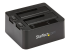 Startech Dual-Bay USB 3.1 to SATA Hard Drive Docking Station, USB 3.1 (10 Gbps) Hard Drive Dock, External 2.53.5 SATA IIIIII, SSDHDD Docking Station, Hot-Swap Hard Drive Bay - Venstre vinkel