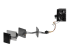 StarTech 15.7 in (400 mm) SATA Power Splitter Adapter Cable - Højre vinkel