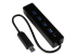 Startech 4-Port USB 3.0 Hub with Built-in Cable - Højre vinkel