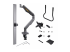 Startech Desk Mount Dual Monitor Arm w/ Crossbar, Up To 27" Displays - Forside