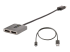 Startech 2-Port DisplayPort MST Hub, Dual 4K 60Hz, DP to 2x DisplayPort Monitor Adapter, DP 1.4 Multi-Monitor Video Adapter w/ 1ft Built-in Cable, USB Powered, Windows Only - Venstre vinkel