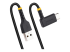 StarTech 1ft (30cm) USB A to C Charging Cable Right Angle, Heavy Duty Fast Charge USB-C Cable, USB 2.0 A to Type-C, Durable and Rugged Aramid Fiber, 3A, S20/iPad/Pixel - Venstre vinkel
