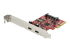 Startech PCIe USB 3.1 Card, 2x USB C 3.1 Gen 2 10Gbps, PCIe Gen 3 x4, ASM3142 Chipset, USB Type-C PCI Express Card, 2-Port USB 3.2 Gen 2x1 Expansion Add-On Card, Windows, macOS, Linux - Højre vinkel