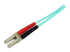 Startech 10m (30ft) LC/UPC to LC/UPC OM3 Multimode Fiber Optic Cable, Full Duplex 50/125Âµm Zipcord Fiber Cable, 100G Networks, LOMMF/VCSEL, <0.3dB Low Insertion Loss - Højre vinkel