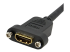 Startech 3ft HDMI Female to Male Adapter, 4K High Speed Panel Mount HDMI Cable, 4K 30Hz UHD HDMI, 10.2 Gbps Bandwdith, 4K HDMI 1.4 Video, HDCP 1.4, HDMI Female to HDMI Male Cable - Nærbillede