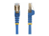 Startech 2m CAT6A Ethernet Cable, 10 Gigabit Shielded Snagless RJ45 100W PoE Patch Cord, CAT 6A 10GbE STP Network Cable w/Strain Relief, Blue, UL Certified Wiring/TIA - Flere vinkler