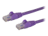 Startech 100ft CAT6 Ethernet Cable, 10 Gigabit Snagless RJ45 650MHz 100W PoE Patch Cord, CAT 6 10GbE UTP Network Cable w/Strain Relief, Purple, Wiring is UL Certified/TIA - Højre vinkel