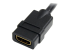 Startech 6 in HDMI Extension Cable, Short HDMI Cable Male to Female, 4K HDMI Cable Extender, 4K 30Hz UHD HDMI Port Saver M/F, High Speed HDMI 1.4, 10.2Gbps Bandwidth, 30AWG, Black - Nærbillede