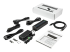 Startech 10 Port USB Hub with Power Adapter, Surge Protection, Metal Industrial USB 3.0 Data Transfer Hub, Din Rail, Wall or Desk Mountable, High Speed USB 3.1/ USB 3.2 Gen 1 5Gbps Hub - Højre vinkel