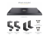 StarTech Under-Desk Keyboard Tray, Clamp-on Keyboard Holder, Supports up to 12kg (26.5lb), Sliding Keyboard and Mouse Drawer with C-Clamps, Height Adjustable Keyboard Tray - Forside