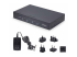Startech 4-Port KM Switch with Mouse Roaming, USB Switch for Keyboard/Mouse, 3.5mm and USB Audio, Peripheral Sharing for 4 Computers, USB 3.0 Switcher, TAA Compliant - Højre vinkel