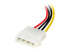 StarTech 6in 4 Pin LP4 to Left Angle SATA Power Cable Adapter - Nærbillede