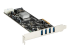 Startech 4 Port USB 3.0 PCIe Card w/ 4 Dedicated Channels - Venstre vinkel