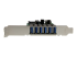 Startech 7 Port PCI Express USB 3.0 Card - Venstre side