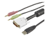StarTech 6 ft 4-in-1 USB DVI KVM Cable with Audio and Microphone - Nærbillede
