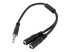 Startech 4 Position to 2x 3 Position 3.5mm Headset Splitter Adapter - Højre vinkel