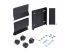 Startech Computer Tower Cart Rolling CPU Caddy w/ Wheels, Adjustable - Højre vinkel