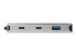 Startech 4 Port USB C Hub w/ 2x USB A & 2x USB C, SuperSpeed 10Gbps USB Type-C 3.1/3.2 Gen 2 Hub, USB Bus Powered, Portable USB-C to USB Adapter Hub, Aluminum, 9.8" (25cm) Cable - Venstre side