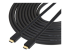 Startech 15m(50ft) HDMI 2.0 Cable, 4K 60Hz Active HDMI Cable, CL2 Rated for In Wall Installation, Long Durable High Speed Ultra-HD HDMI Cable, HDR 10, 18Gbps, Male to Male Cord, Black - Højre vinkel