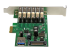 Startech 7 Port PCI Express USB 3.0 Card - Højre vinkel
