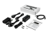 Startech 7 Port USB Hub with Power Adapter, Surge Protection, Metal Industrial USB 3.0 Data Transfer Hub, Din Rail, Wall or Desk Mountable, High Speed USB 3.1/USB 3.2 Gen 1 5Gbps Hub - Højre vinkel
