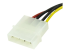 StarTech 6in 4 Pin LP4 to SATA Power Cable Adapter - Nærbillede