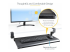 StarTech Under-Desk Keyboard Tray, Clamp-on Keyboard Holder, Supports up to 12kg (26.5lb), Sliding Keyboard and Mouse Drawer with C-Clamps, Height Adjustable Keyboard Tray - Venstre vinkel
