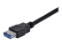 StarTech 1m Black SuperSpeed USB 3.0 Extension Cable A to A - Nærbillede