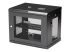 Startech 2 Post 9U 19" Wall Mount Network Cabinet, Adjustable Depth 6-15" Locking IT Switch Depth Enclosure, Vented Computer/Electronics Equipment Data Rack w/ Shelf + Hook & Loop Tape - Højre vinkel