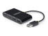Startech 4-Port USB 2.0 Hub, USB Bus Powered, Small Travel Mini USB Hub, USB 2.0 Splitter, Multi-Port Portable USB Hub, 480Mbps, Overcurrent Protection (OCP) - Venstre vinkel