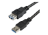 StarTech 2m Black SuperSpeed USB 3.0 Extension Cable A to A - Nærbillede