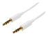 Startech 2m White Slim 3.5mm Stereo Audio Cable - Højre vinkel