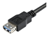 StarTech 2m Black SuperSpeed USB 3.0 Extension Cable A to A - Nærbillede