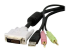 StarTech 4-in-1 Cable for KVMs with Dual Link DVI and USB - Nærbillede