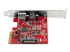Startech 2-Port 10Gbps USB-A & USB-C PCIe Card, USB 3.1 Gen 2 PCI Express Type C/A Host Controller Card Adapter, USB 3.2 Gen 2x1 PCIe Desktop Expansion Add-On Card, Windows/macOS/Linux - Tilbage