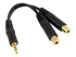 Startech 6 in. 3.5mm Audio Splitter Cable - Venstre vinkel