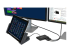 Startech 4-Port Multi Monitor Adapter, DisplayPort 1.2 MST Hub, 4x 1080p, Video Splitter for Extended Desktop Mode on Windows PCs Only, DP to Quad DP Monitors MST Hub - Venstre vinkel