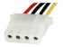 StarTech 12in SATA to LP4 Power Cable Adapter F/M - Nærbillede
