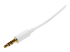 Startech 1m White Slim 3.5mm Stereo Audio Cable - Nærbillede