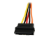 StarTech 6in Latching SATA Power Y Splitter Cable Adapter - Nærbillede