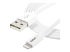 Startech 2m (6ft) Long White Apple 8-pin Lightning Connector to USB Cable for iPhone / iPod / iPad - Nærbillede
