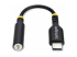 Startech USB-C Audio Adapter to 3.5mm TRRS Jack, Headphone Aux Dongle - Forside